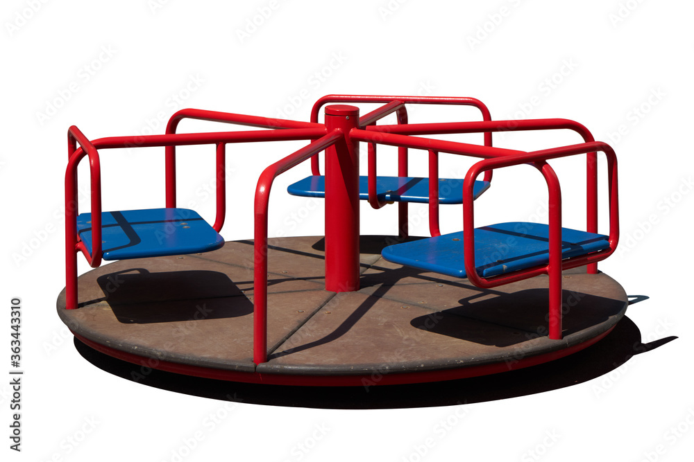 Street swing for children. Isolated image. Street swing for children. Isolated image.