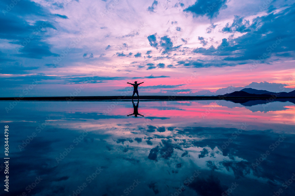 父母ヶ浜の夕景