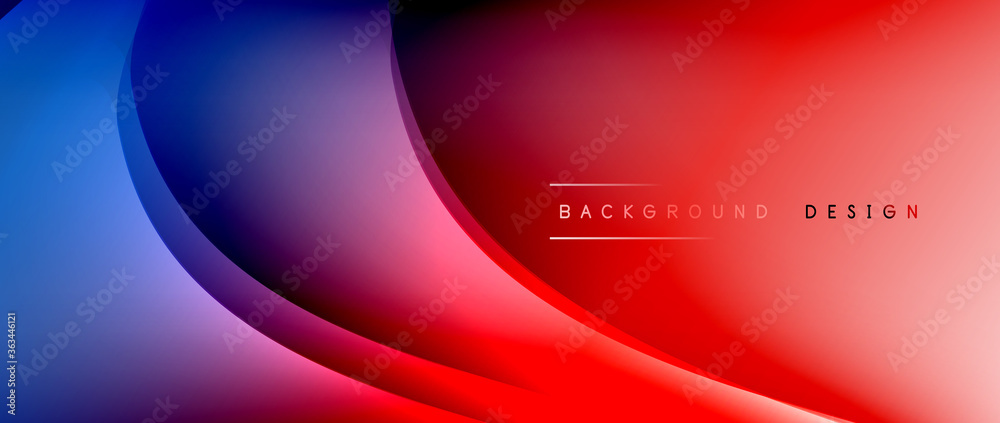 Fluid gradient waves with shadow lines and glowing light effect, modern flowing motion abstract background for cover, placards, poster, banner or flyer Fluid gradient waves with shadow lines and glowing light effect, modern flowing motion abstract background for cover, placards, poster, banner or flyer