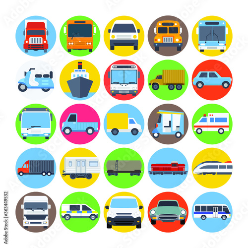 Transport Vector Icons 1