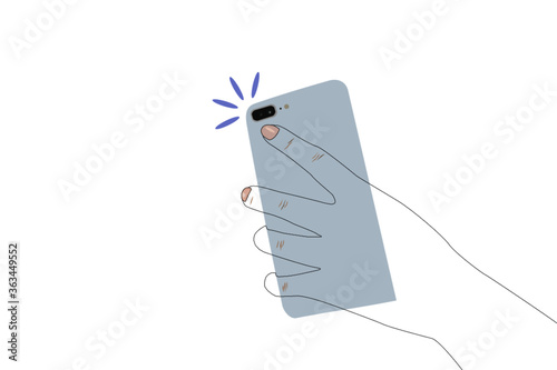 Take a picture on smartphone