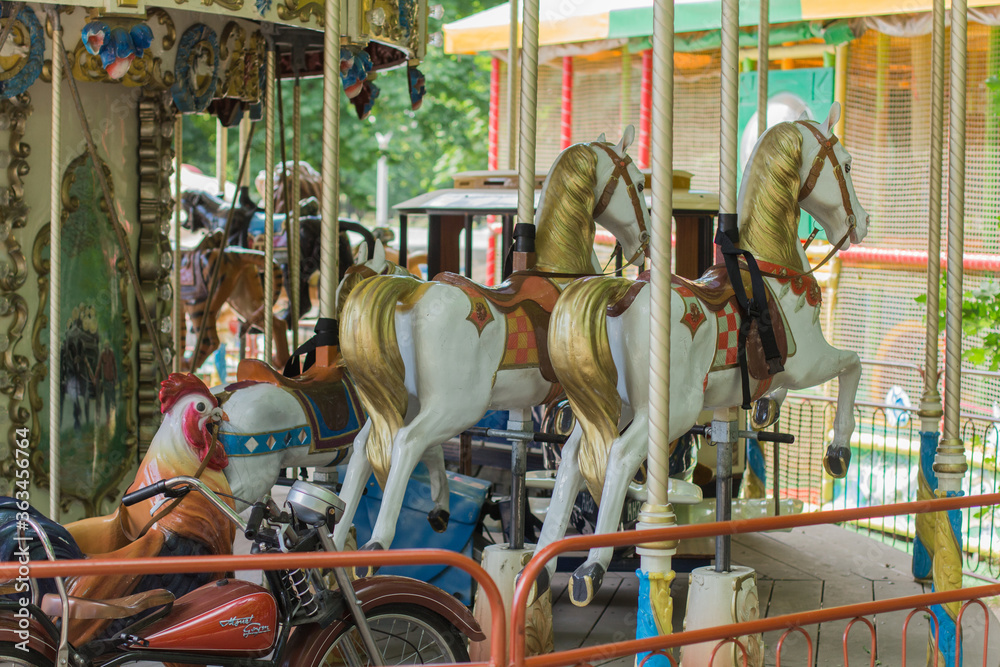 children's carousel in the park