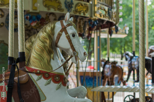 children's carousel in the park