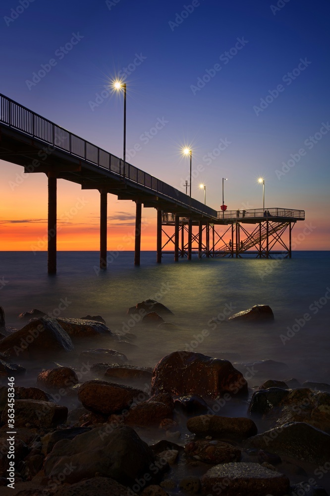 Fototapeta premium Nightcliff jetty at sunset - Darwin, Australia.