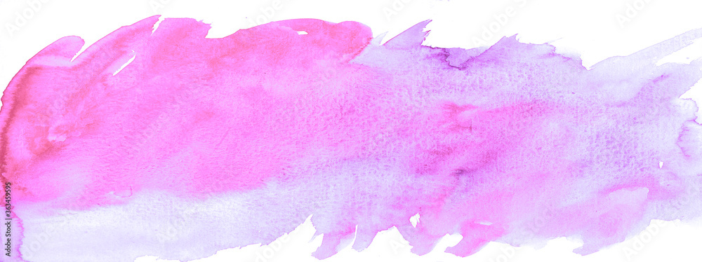 Illustration of beautiful watercolor pink banner background