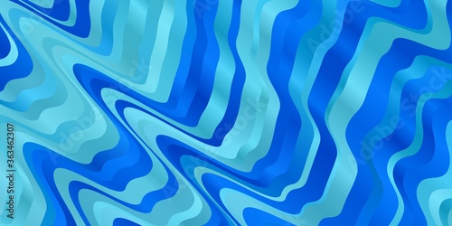 Light BLUE vector texture with curves.