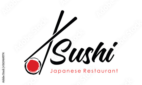 Japanese Sushi Seafood logo design inspiration
