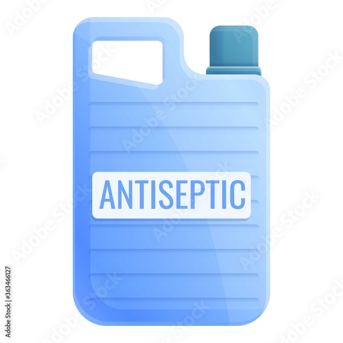Antiseptic canister icon. Cartoon of antiseptic canister vector icon for web design isolated on white background