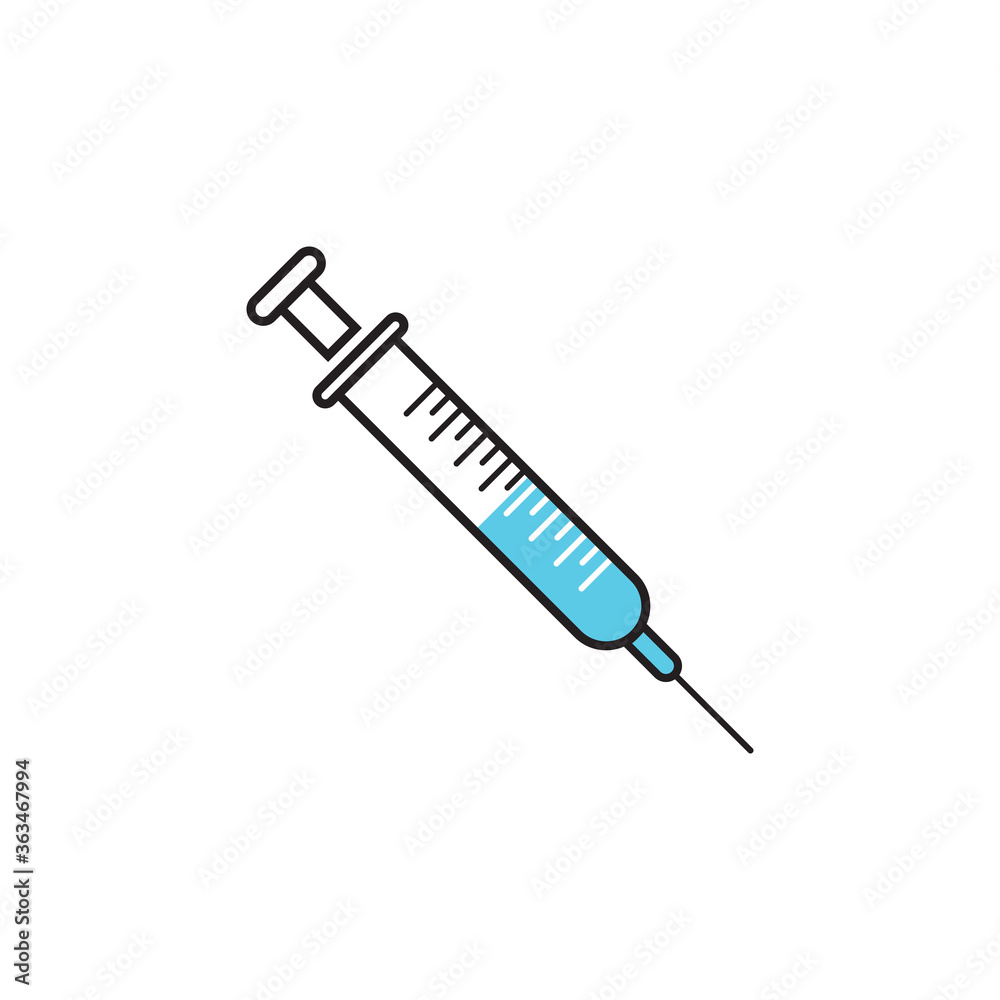 Syringe injection icon vector template Syringe injection icon vector template