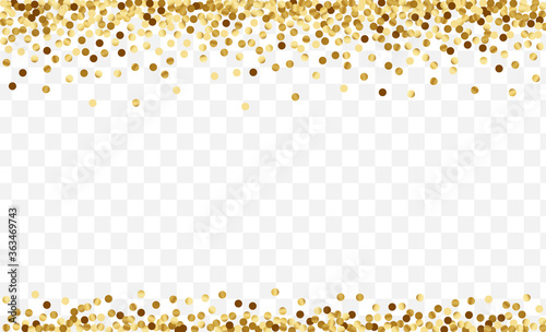 Gradient Glow Confetti Card. Round Polka 