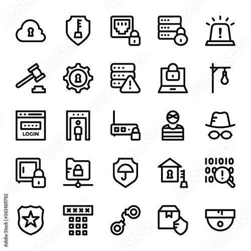 Crime and Security Vector Icons 3