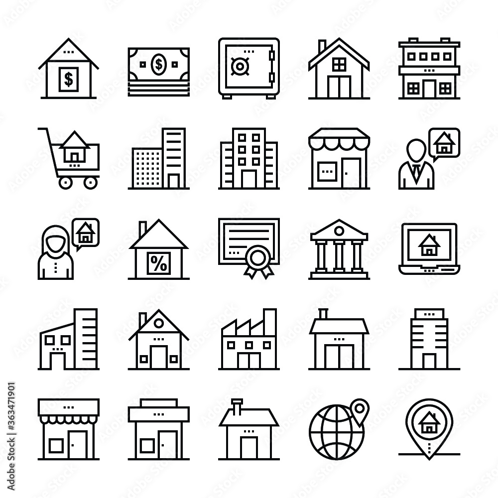 Real Estate Vector Icons 3