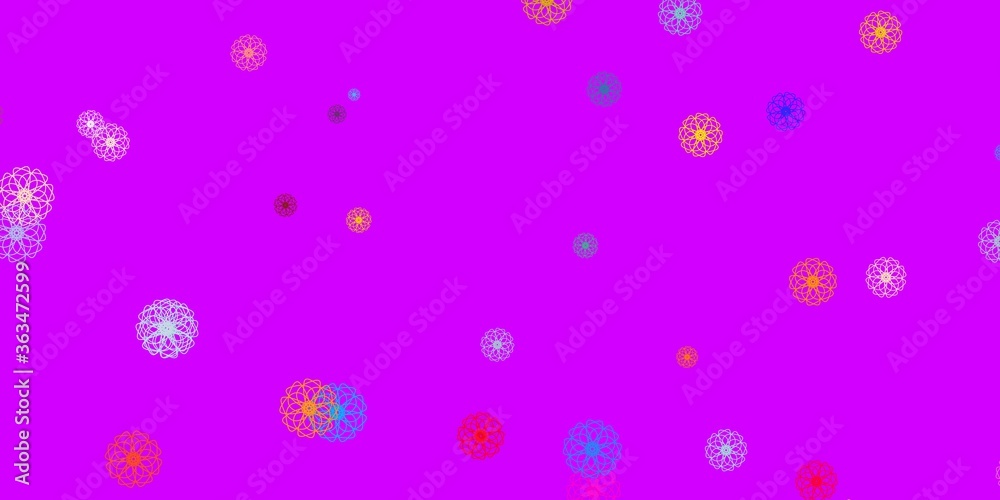 Light Purple, Pink vector natural layout with flowers. Light Purple, Pink vector natural layout with flowers.