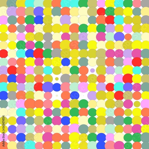 seamless pattern with colorful circles