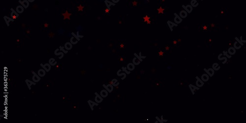 Dark Red vector layout with bright stars. Colorful illustration with abstract gradient stars. Pattern for websites, landing pages.