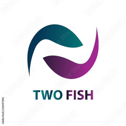 Vector logo Fish design in eps 10. Simple template and ready to use