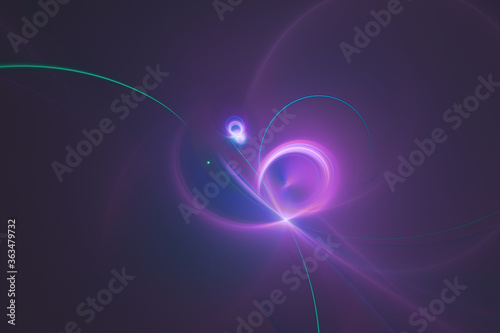 abstract fractal blue pink and purple astral background computer generated illustration