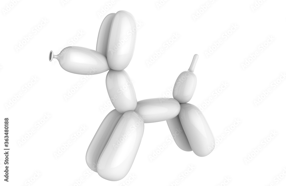 ballooned dog art 3d rendering ballooned dog art 3d rendering