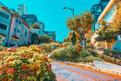 Lombard Street is an east–west street in San Francisco, that is famous for a steep.