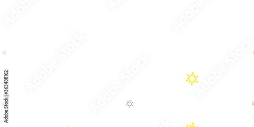 Light Blue, Yellow vector texture with disease symbols.