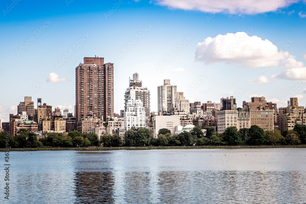 View of New York from the water, USA