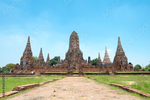 WAT CHAIWATTHANARAM in Ayutthaya, Thailand. It is part of the World Heritage Site - Historic City of Ayutthaya.