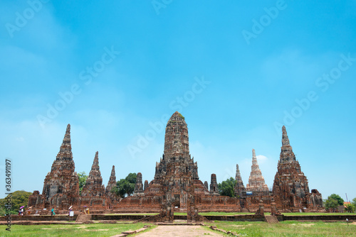 WAT CHAIWATTHANARAM in Ayutthaya, Thailand. It is part of the World Heritage Site - Historic City of Ayutthaya.