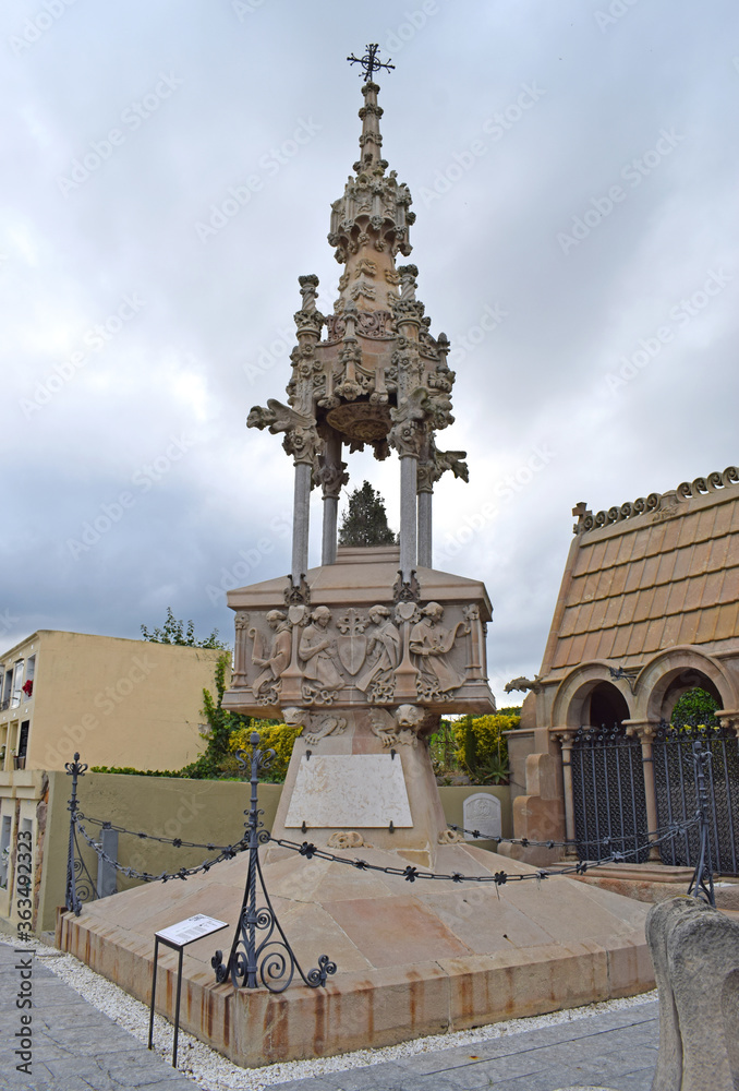 Obraz premium Cementerio de Lloret de Mar, Barcelona España