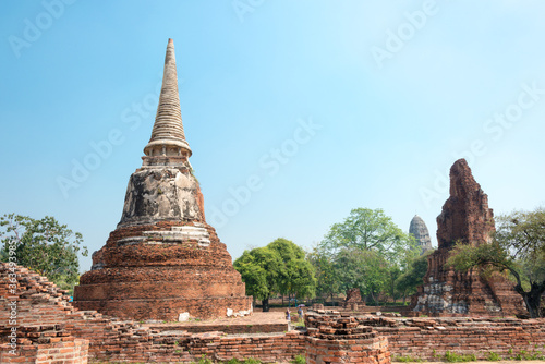 WAT MAHATHAT in Ayutthaya  Thailand. It is part of the World Heritage Site - Historic City of Ayutthaya.