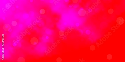 Wallpaper Mural Light Pink vector background with circles. Modern abstract illustration with colorful circle shapes. Pattern for business ads. Torontodigital.ca