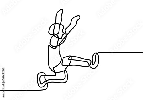Continuous line drawing of ...
