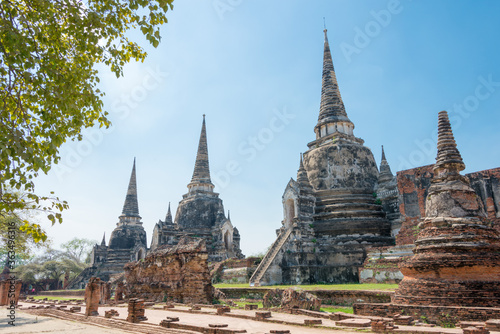 WAT PHRASISANPETH in Ayutthaya, Thailand. It is part of the World Heritage Site - Historic City of Ayutthaya.