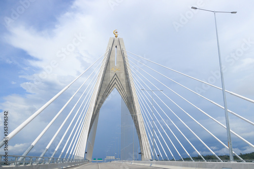 Fototapeta Naklejka Na Ścianę i Meble -  the new bridge in brunei darussalam