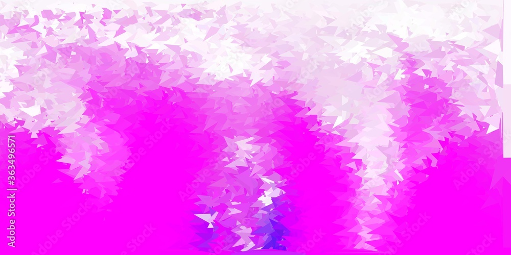 Light purple vector triangle mosaic backdrop.