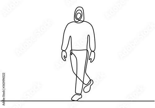 walking doctor use safety uniform against sars covid-19 with minimalist design isolated in one white background.
