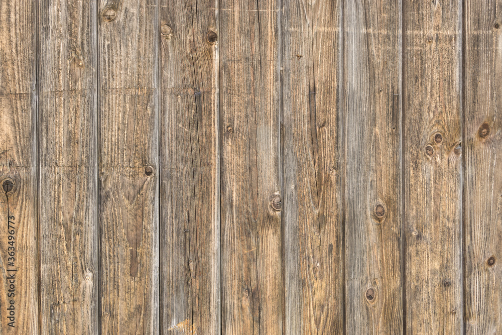 Fototapeta premium Natural brown barn wood wall. Wall texture background pattern.