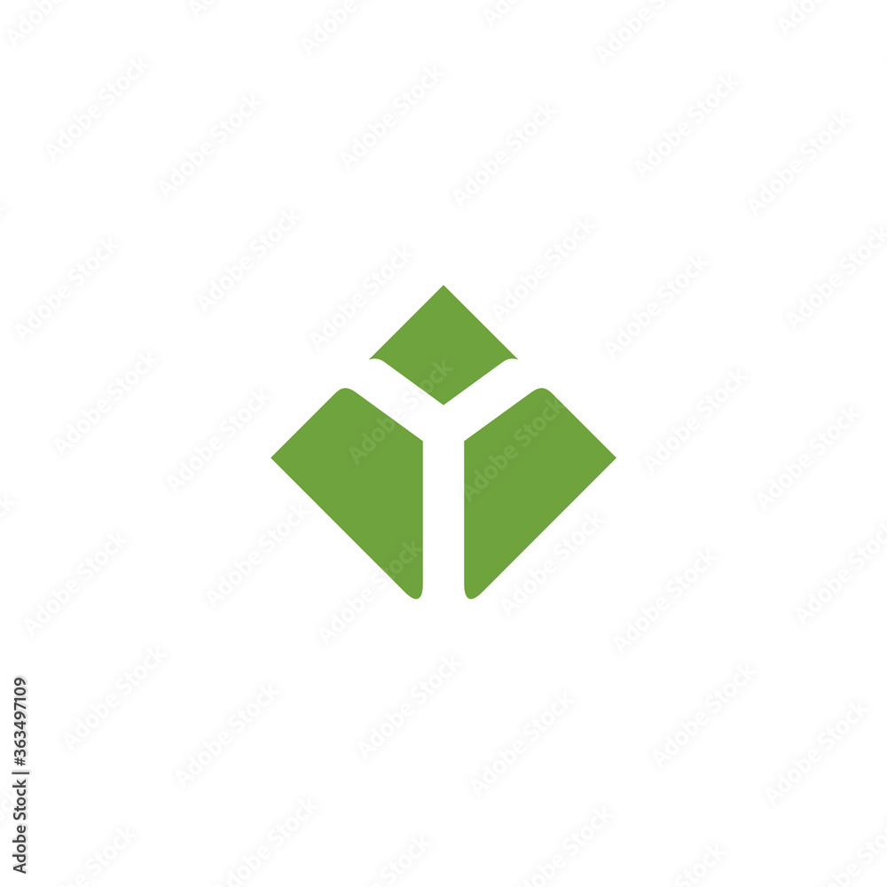 initial letter Y logo and square design template initial letter Y logo and square design template