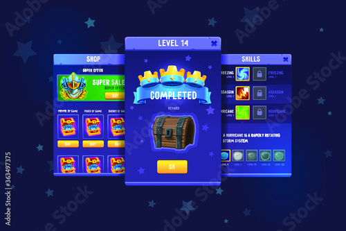 fantasy game ui kit аfor mobile game
