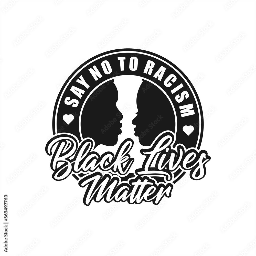 Black Lives Matter Vector Design Logo