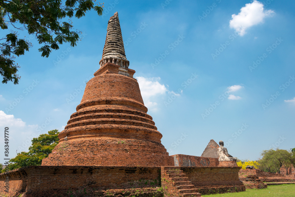 WAT WORA CHET THA RAM in Ayutthaya, Thailand. It is part of the World Heritage Site - Historic City of Ayutthaya.