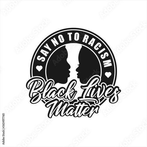 Black Lives Matter Vector Design Logo