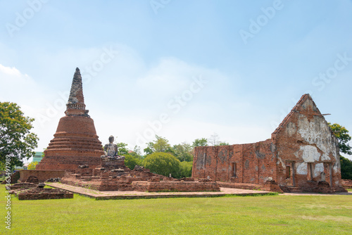 WAT WORA CHET THA RAM in Ayutthaya  Thailand. It is part of the World Heritage Site - Historic City of Ayutthaya.