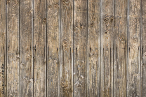 Natural brown barn wood wall. Wall texture background pattern. © Drepicter