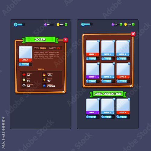 fantasy game ui kit