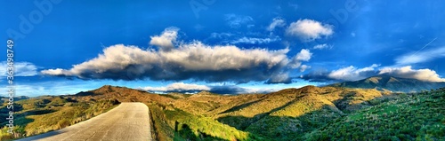 Fotografie, Obraz Panoramic View Of Landscape Against Sky