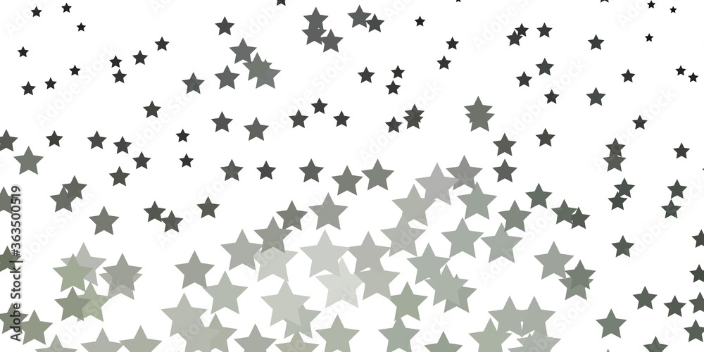 Light Gray vector texture with beautiful stars. Modern geometric abstract illustration with stars. Design for your business promotion.