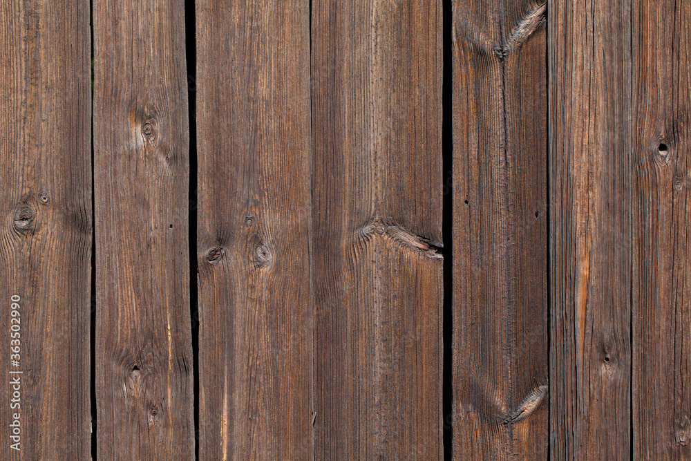 Drewniana ściana starej stodoły, fragment. - obrazy, fototapety, plakaty 