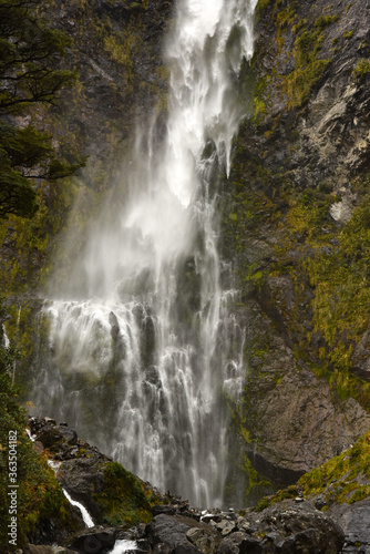 waterfall in the mountains © adrian
