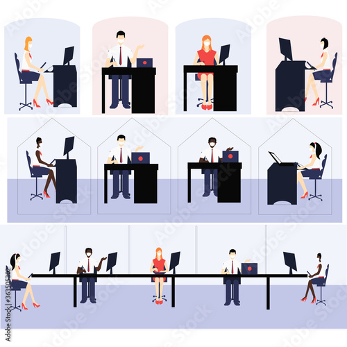 isolation and distance at the workplace between employees