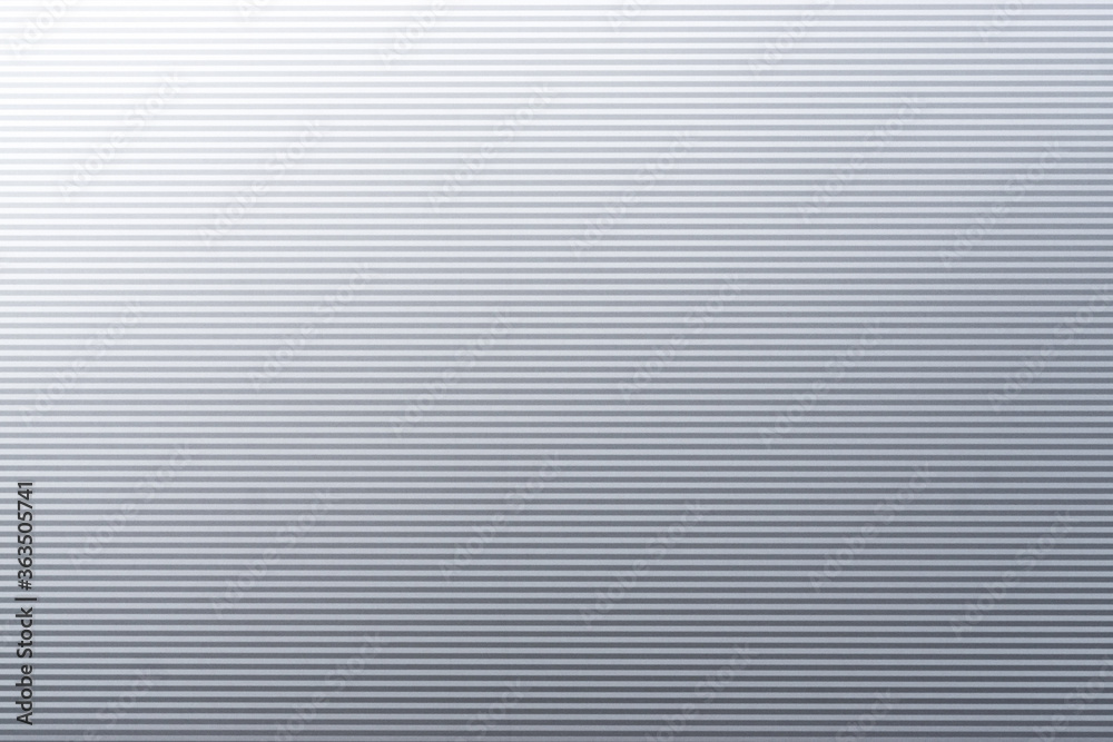 Fototapeta premium Gray corrugated Metal Sheet Wall Background with shiny reflection gradation